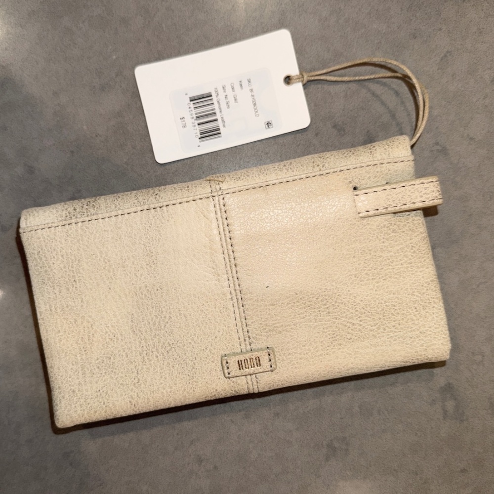 HOBO Keen Continental Wallet, Metallic Gold, Rare Discontinued, Wristlet, NWT - Picture 2 of 7